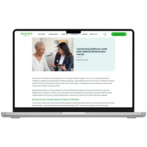 Modernizing Utahs Medicaid System