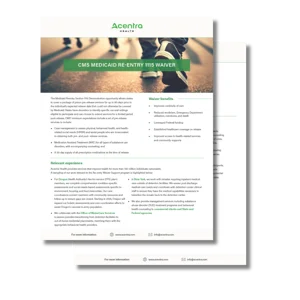 Carceral Care Waiver Fact Sheet