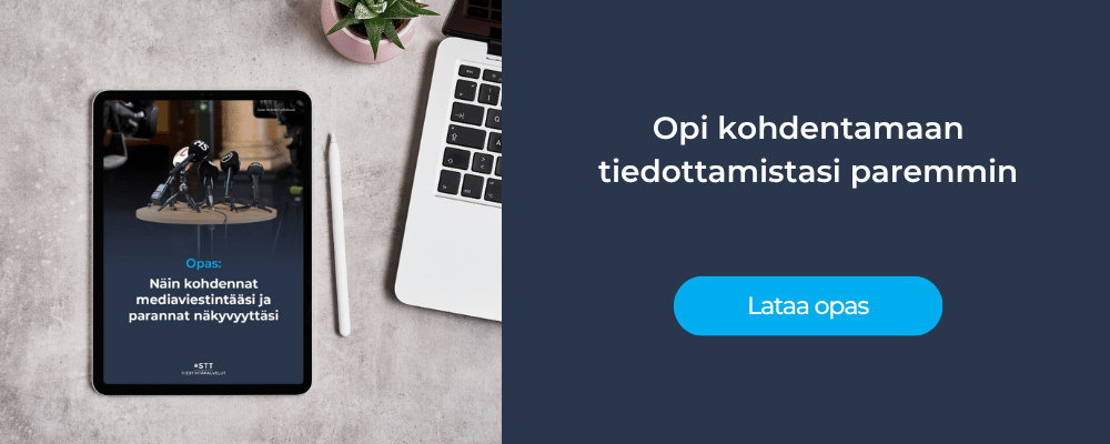 Mediaviestinnän kohdentaminen - CTA-banneri