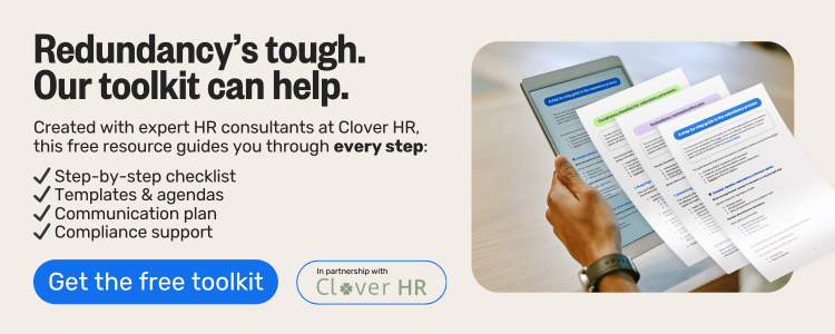Blog CTA - The SME redundancy toolkit - Redundancy’s tough. Our toolkit can help