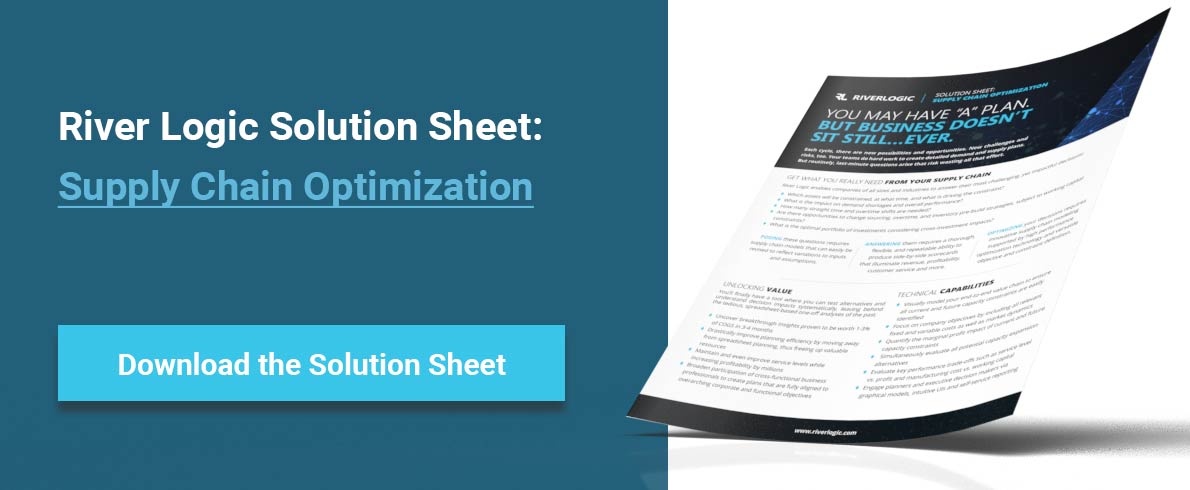 River Logic Solution Sheet: Supply Chain Optimization