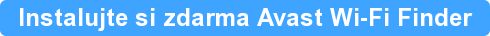 Instalujte si zdarma Avast Wi-Fi Finder