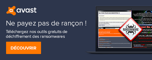 Outils gratuit déchiffrement ransomware Avast