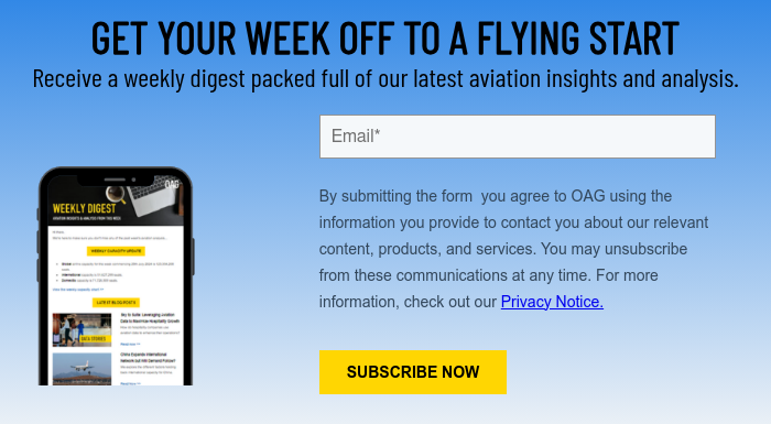 GET YOUR WEEK OFF TO A FLYING START Receive a weekly digest packed full of our latest aviation insights and analysis.