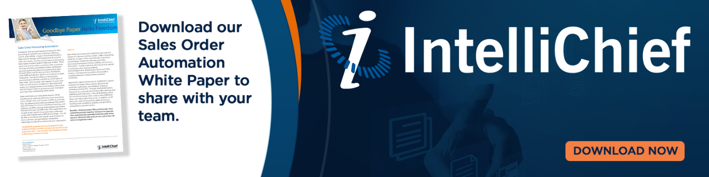 Download IntelliChief's Sales Order Automation White Paper