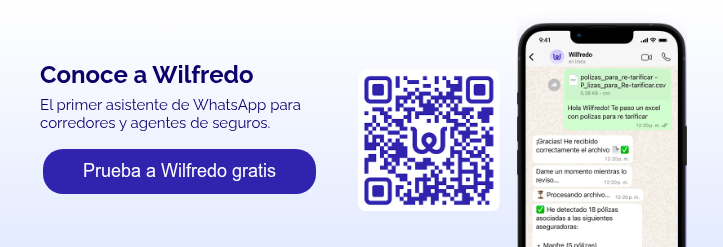 Conoce a Wilfredo El primer asistente de WhatsApp para corredores y agentes de seguros.