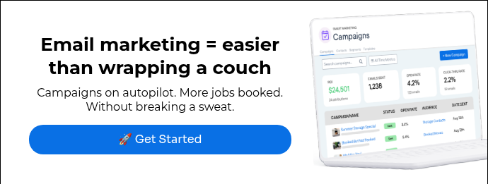 Email marketing = easier than wrapping a couch