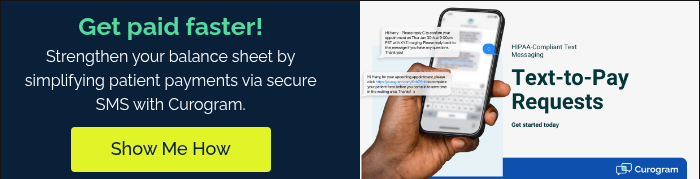 Get paid faster! Strengthen your balance sheet by simplifying patient payments via secure SMS with Curogram.