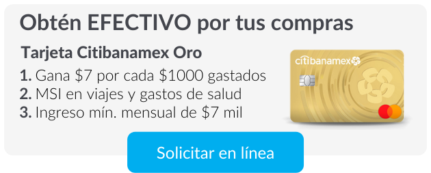 Tarjeta Citibanamex Oro