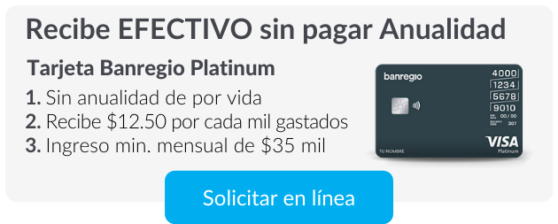 Tarjeta Platinum BanRegio