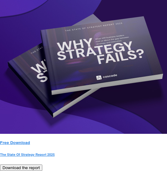 Free Download The State Of Strategy Report 2025 Download the report