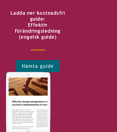 Ladda ner kostnadsfri guide: Effektiv förändringsledning (engelsk guide) Hämta guide <http://info.stretch.se/se-guide-effektiv-forandringsledning>
