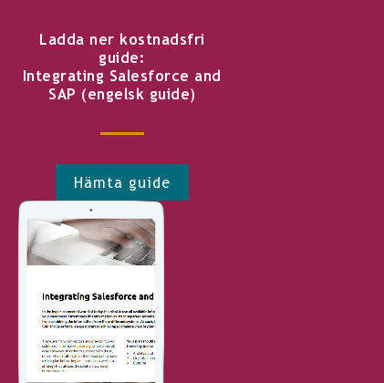 Ladda ner kostnadsfri guide: Integrating Salesforce and SAP (engelsk guide) Hämta guide <http://info.stretch.se/se-guide-integrate-salesforce-and-sap>