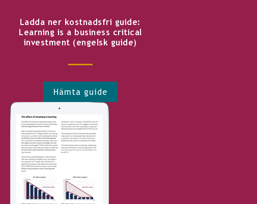 Ladda ner kostnadsfri guide: Learning is a business critical investment (engelsk guide) Hämta guide <http://info.stretch.se/se-guide-learning-is-a-business-critical-investment>