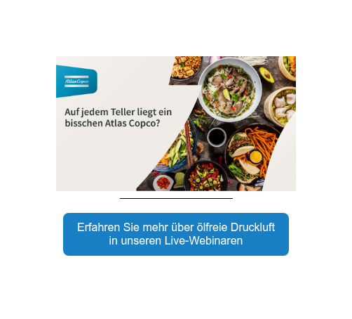 <div>Erfahren Sie mehr über ölfreie Druckluft in unseren Live-Webinaren</div>