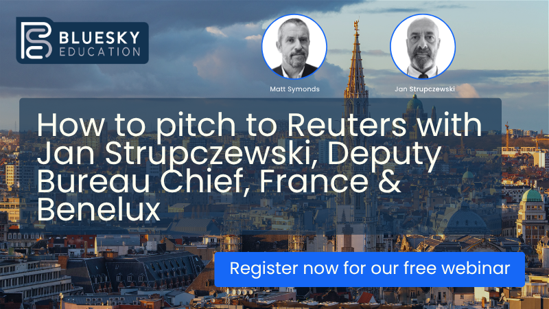 How to pitch to Reuters with Jan Strupczewski, Deputy Bureau Chief, France & Benelux (1)