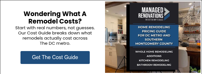 Wondering What A Remodel Costs? Start with real numbers, not guesses. Our Cost Guide breaks down what remodels actually cost across The DC metro. &nbsp;