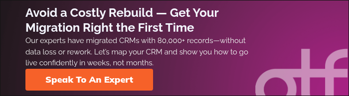 Avoid a Costly Rebuild — Get Your Migration Right the First Time Our experts have migrated CRMs with 80,000+ records—without data loss or rework. Let’s map your CRM and show you how to go live confidently in weeks, not months.