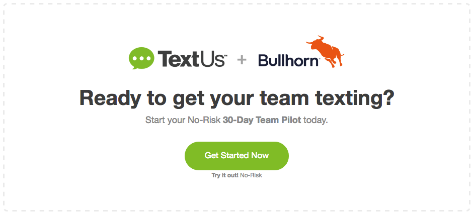Start texting from Bullhorn!