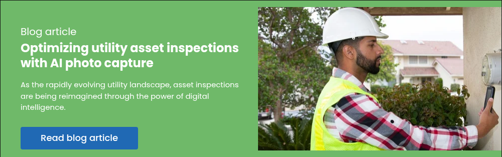  ブログ記事 AI写真キャプチャでユーティリティ資産検査を最適化する 急速に進化するユーティリティ業界では、資産検査がデジタル・インテリジェンスの力で再構築されている。  