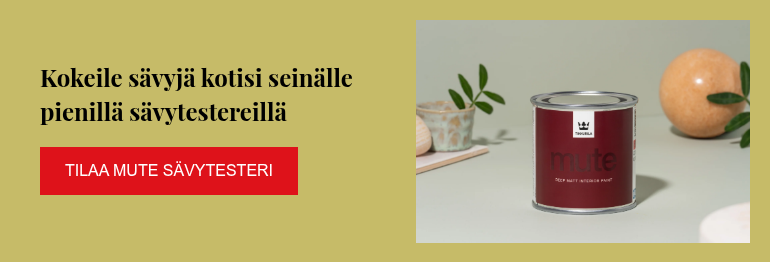Kokeile sävyjä kotisi seinälle pienillä sävytestereillä