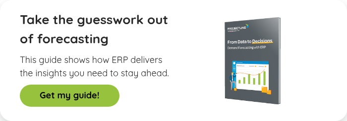 Take the guesswork out of forecasting This guide shows how ERP delivers the insights you need to stay ahead.