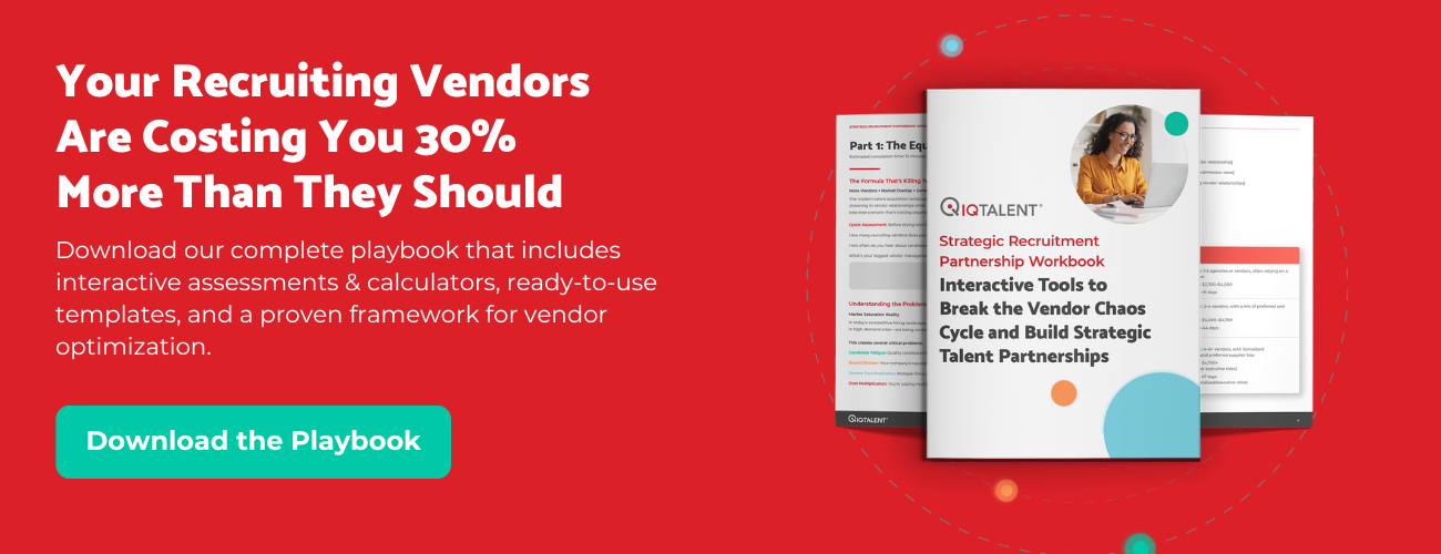 Strategic Recruiting Vendor Management Workbook Embedded CTA