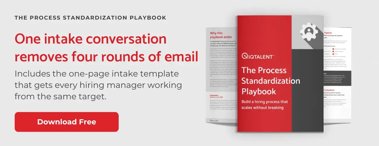 IQT - The Process Standardization Playbook - CTA
