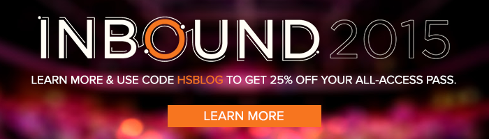 register for INBOUND 2015 and get 25% off