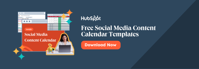 social media content calendar