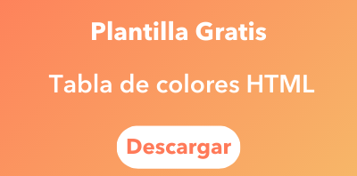 Tabla de colores HTML