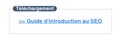 Téléchargez votre guide d'introduction au SEO