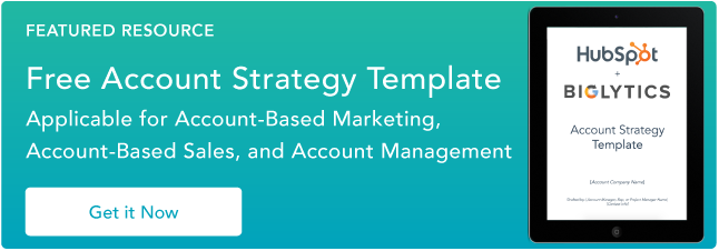 Two Successful Approaches To Account Planning Template