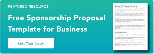 sponsorship proposal template