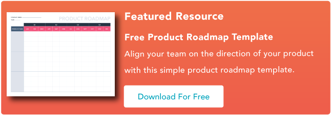 product roadmap template