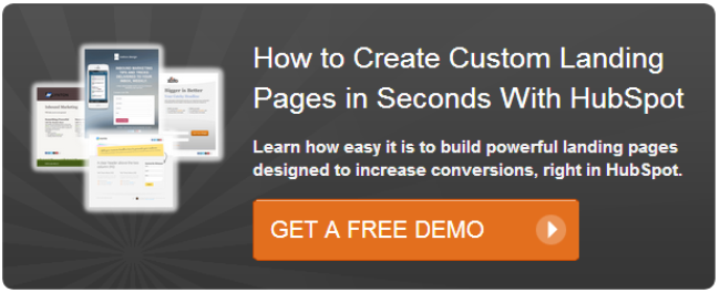 hubspot landing pages demo