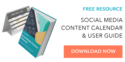 free social media content calendar template