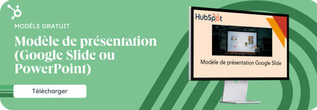 Modèle de présentation (Google Slide ou PowerPoint)