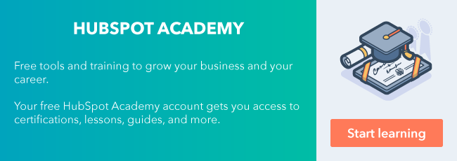 注册您的免费Hubspot Academy帐户。