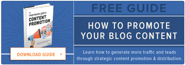 download free guide to blog content promotion