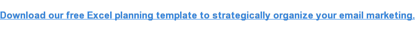 Download our free Excel planning template to strategically organize your email  marketing.