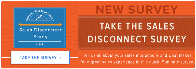 take the sales disconnect survey