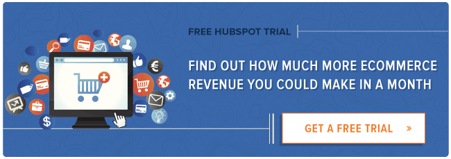 get a free HubSpot trial for ecommerce