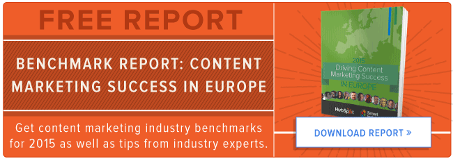 free european content marketing benchmarks report