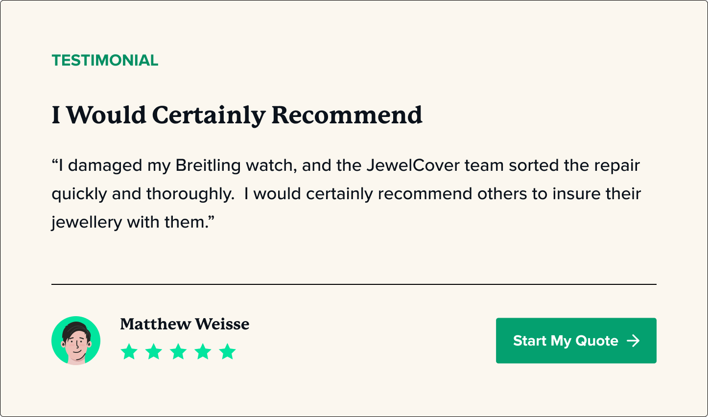 breitling watch insurance
