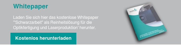 Whitepaper   Laden Sie sich hier das kostenlose Whitepaper '"Schwarzarbeit" als Reinheitslösung für die Optikfertigung und Laserproduktion' herunter.