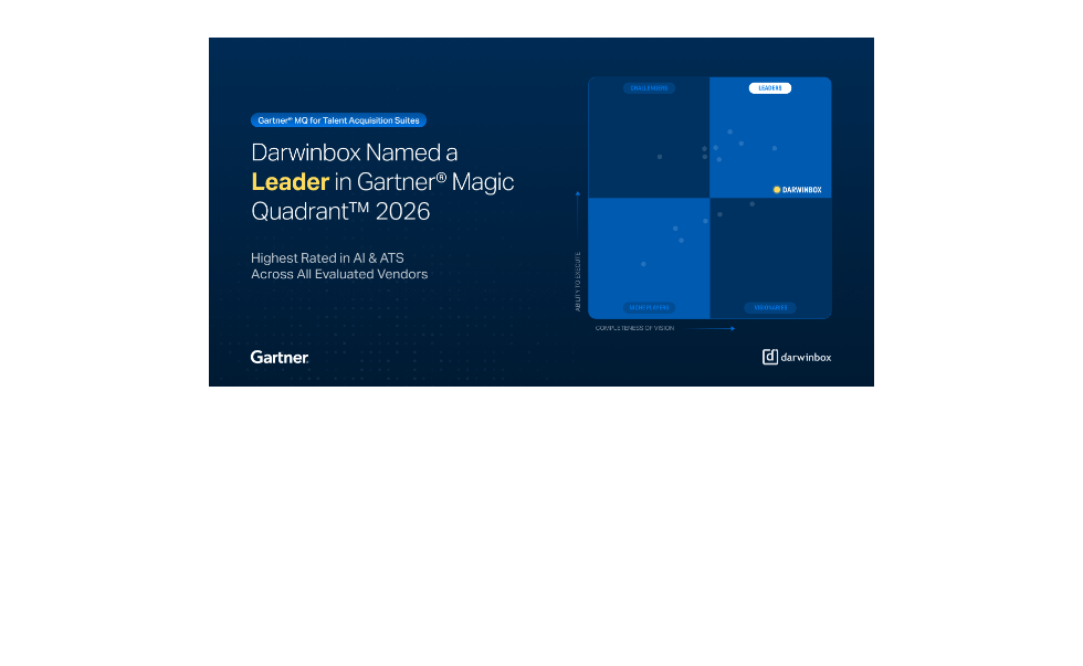 AI-First Hiring Recognized by Gartner  Download the 2026 Magic Quadrant report featuring Darwinbox as a TA Suites  Leader. ReportLearn More