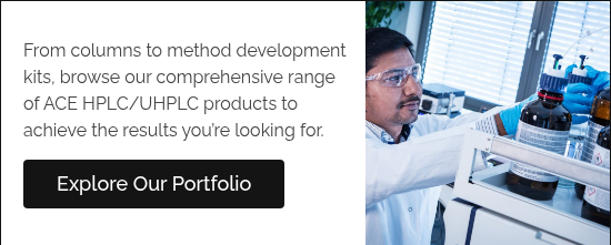 From columns to method development kits, browse our comprehensive range of ACE HPLC/UHPLC products to achieve the results you’re looking for.