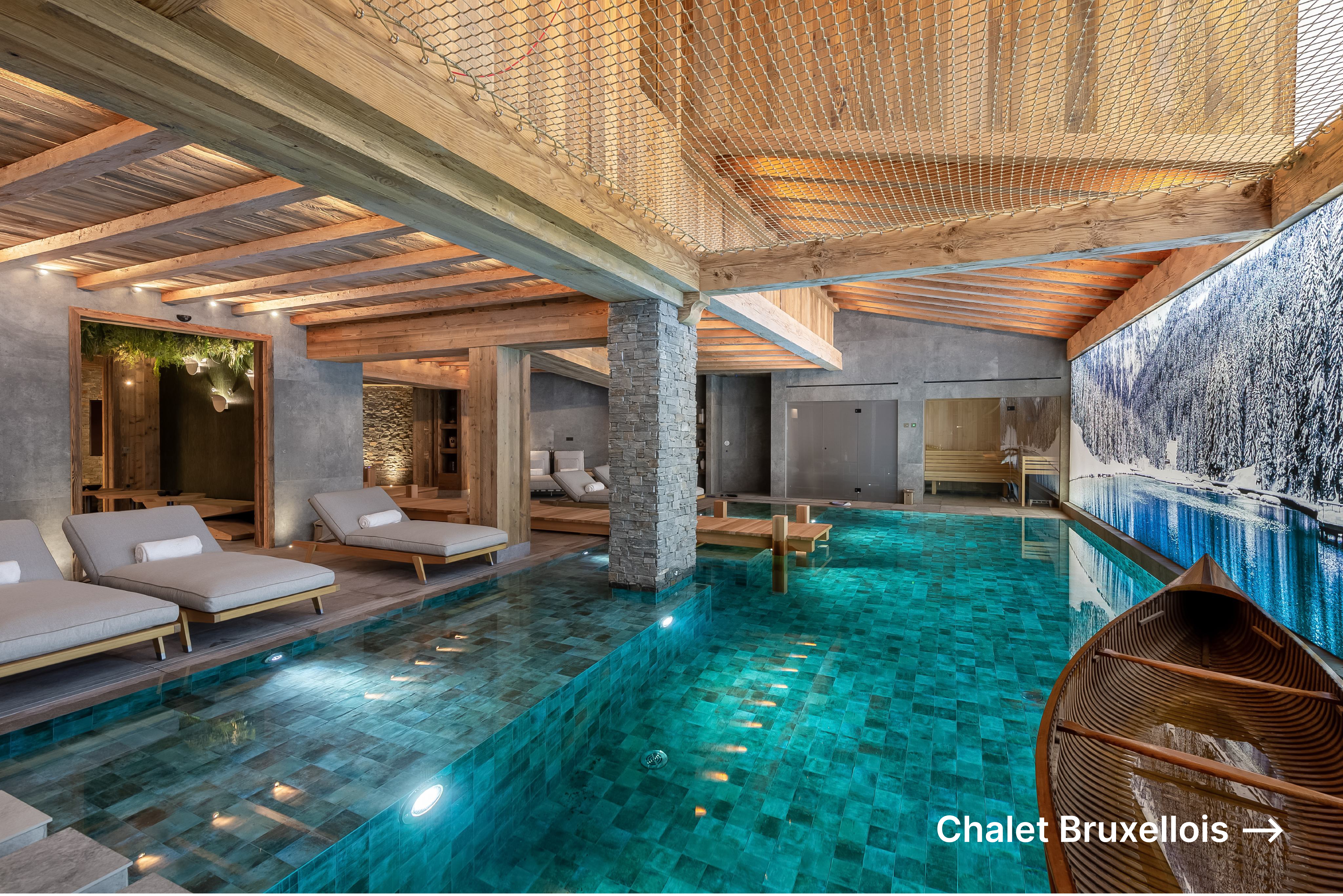 Chalet Bruxellois piscine