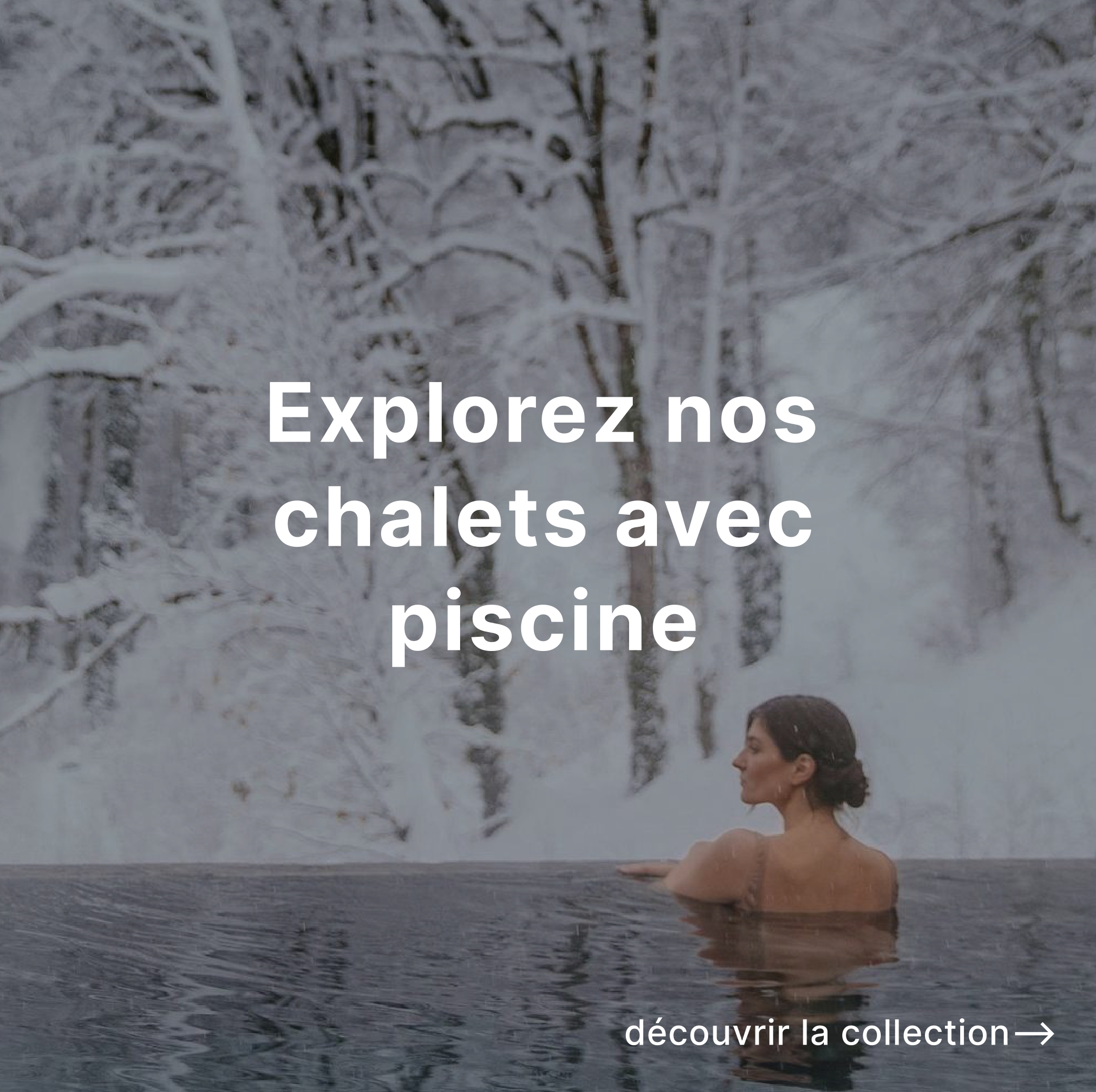 Explorez nos chalets avec piscine